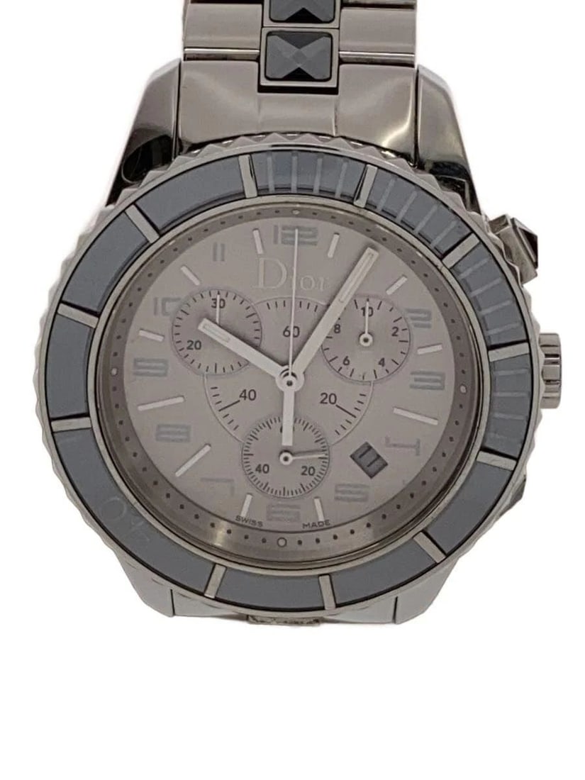 CHRISTIAN DIOR CRYSTAL CHRONOGRAPH QUARTZ MEN'S WATCH CD114312 (1 of 2)