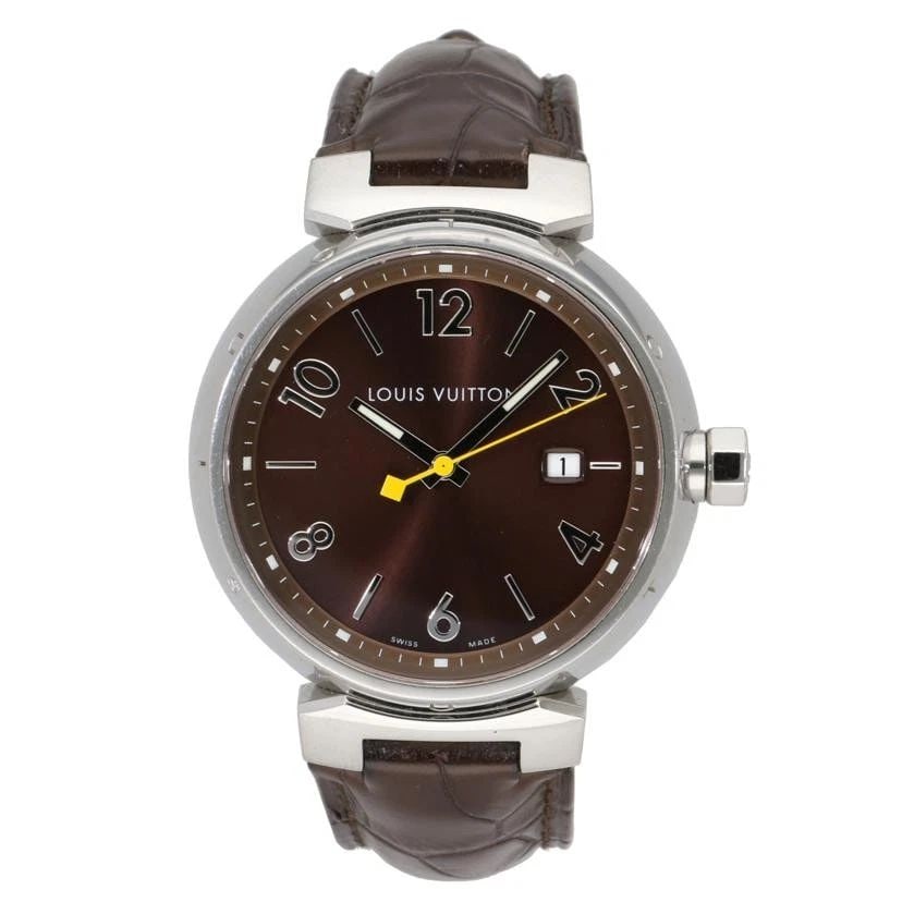 LOUIS VUITTON TAMBOUR GM DATE QUARTZ Q1111 WOMEN'S WATCH (1 of 2)