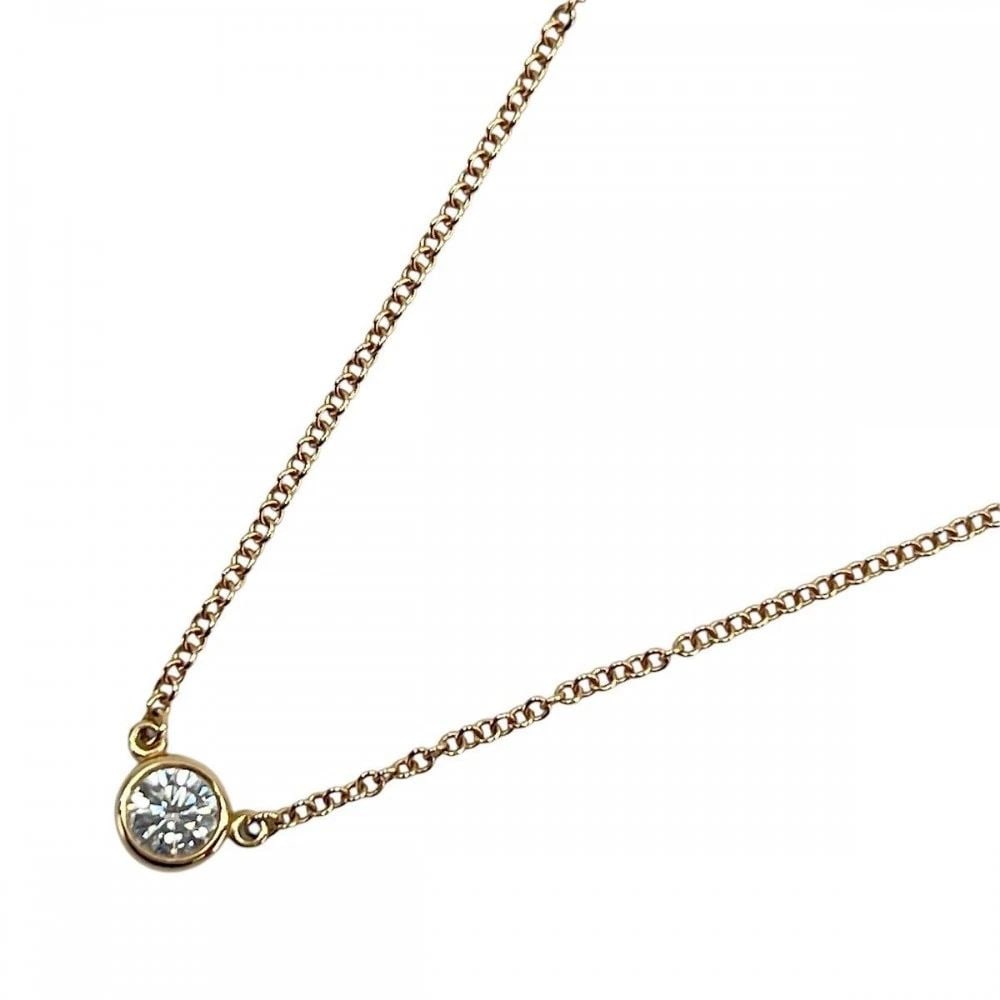 TIFFANY & CO. WOMEN'S BY THE YARD NECKLACE AU750 K18 PG DIAMOND 18.5G 41CM Y1028: TIFFANY & CO. WOMEN'S BY THE YARD NECKLACE AU750 K18 PG DIAMOND 18.5G 41CM Y1028 Item Description Condition: A / Pre-owned, in excellent condition with some signs of wear.Material: K18 Pink Gold, 0.22