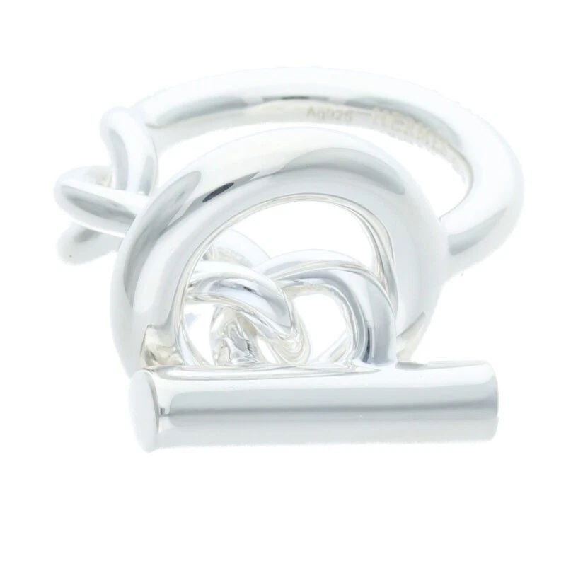HERMÈS CROISETTE SILVER 14.31G US SIZE NO. 6 RINGS (1 of 2)