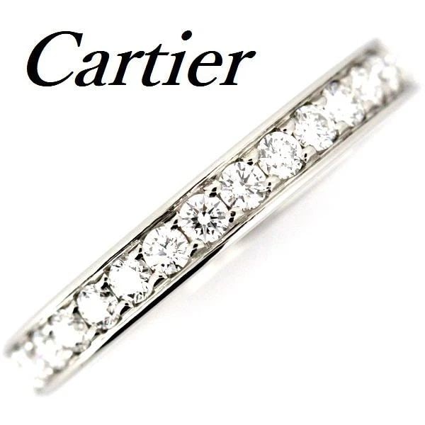 CARTIER HALF ETERNITY DIAMOND PT950 #45 US SIZE NO. 3.5 RING PRE OWNED: CARTIER HALF ETERNITY DIAMOND PT950 #45 US SIZE NO. 3.5 RING PRE OWNED Item Description Description of Item Stone: Diamond Material: Pt950 Weight: 2.5g Width: 2.58mm Size: #45 (US Size No. 3.5) Resizi