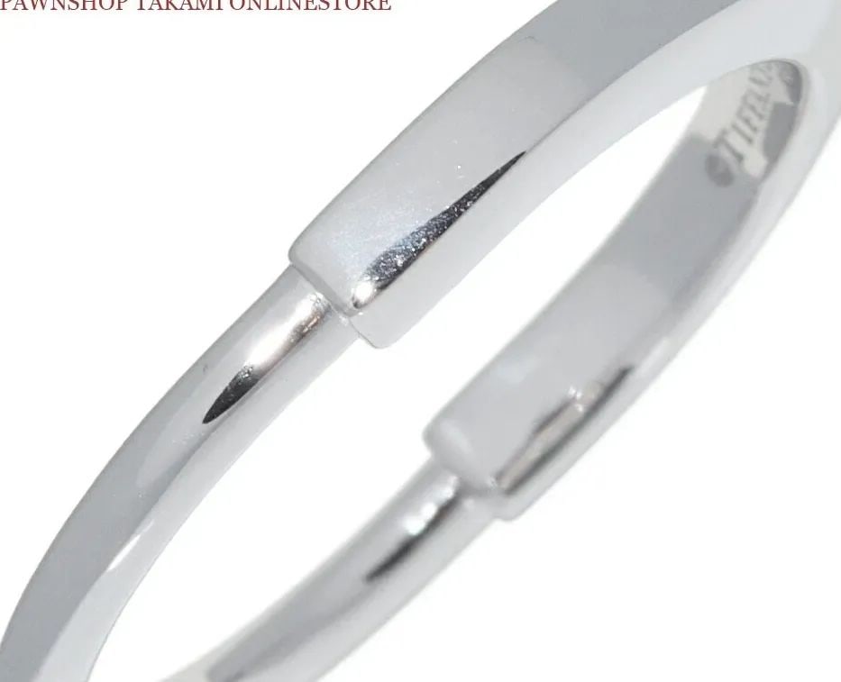 TIFFANY & CO. K18 WHITE GOLD ROCK US SIZE NO. 10 RINGS PRE OWNED: TIFFANY & CO. K18 WHITE GOLD ROCK US SIZE NO. 10 RINGS PRE OWNED Item Description Description of Itembrand Tiffany & Co.US Size No. 10Length: 3.0mmThickness: 2.7mmWeight: Approx. 5.4gRing width: 2.0mm