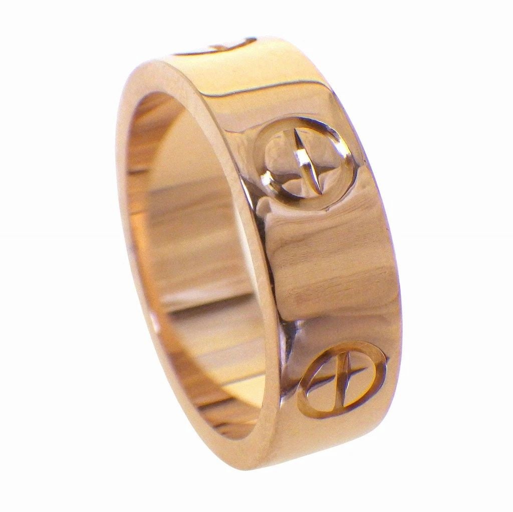 CARTIER LOVE RING K18 PINK GOLD 5.3MM #47 US SIZE NO. 4 RING PRE OWNED (1 of 2)