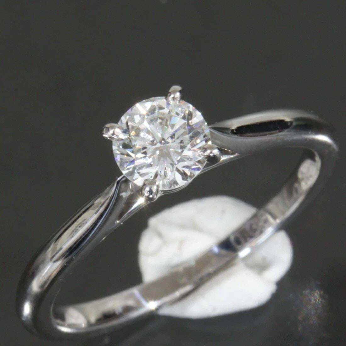 CARTIER 6161A SOLITAIRE 0.38CT DIAMONDS US SIZE NO. 4 PT950 RING PRE OWNED (1 of 2)