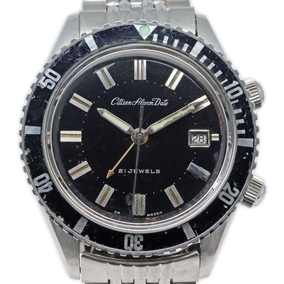 CITIZEN ALARM VINTAGE DATE PARAWATER DIVERS WATCH REF ALDS 52902-Y: CITIZEN ALARM VINTAGE DATE PARAWATER DIVERS WATCH REF ALDS 52902-Y CITIZEN ALARM VINTAGE DATE PARAWATER DIVERS WATCH REF ALDS 52902-Y Item Description Brand name: CITIZEN Product name: Alarm Date Year