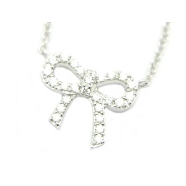 TIFFANY & CO. RIBBON K18WG DIAMOND LENGTH 40CM LADIES NECKLACE PRE OWNED: TIFFANY & CO. RIBBON K18WG DIAMOND LENGTH 40CM LADIES NECKLACE PRE OWNED TIFFANY & CO. RIBBON K18WG DIAMOND LENGTH 40CM LADIES NECKLACE PRE OWNED Item Description [Brand] TIFFANY & CO. [Country of Ori