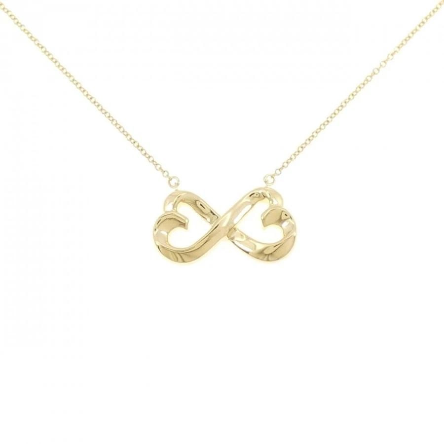 TIFFANY & CO. DOUBLE LOVING HEART 750YG LENGTH 42CM NECKLACE PRE OWNED (1 of 2)