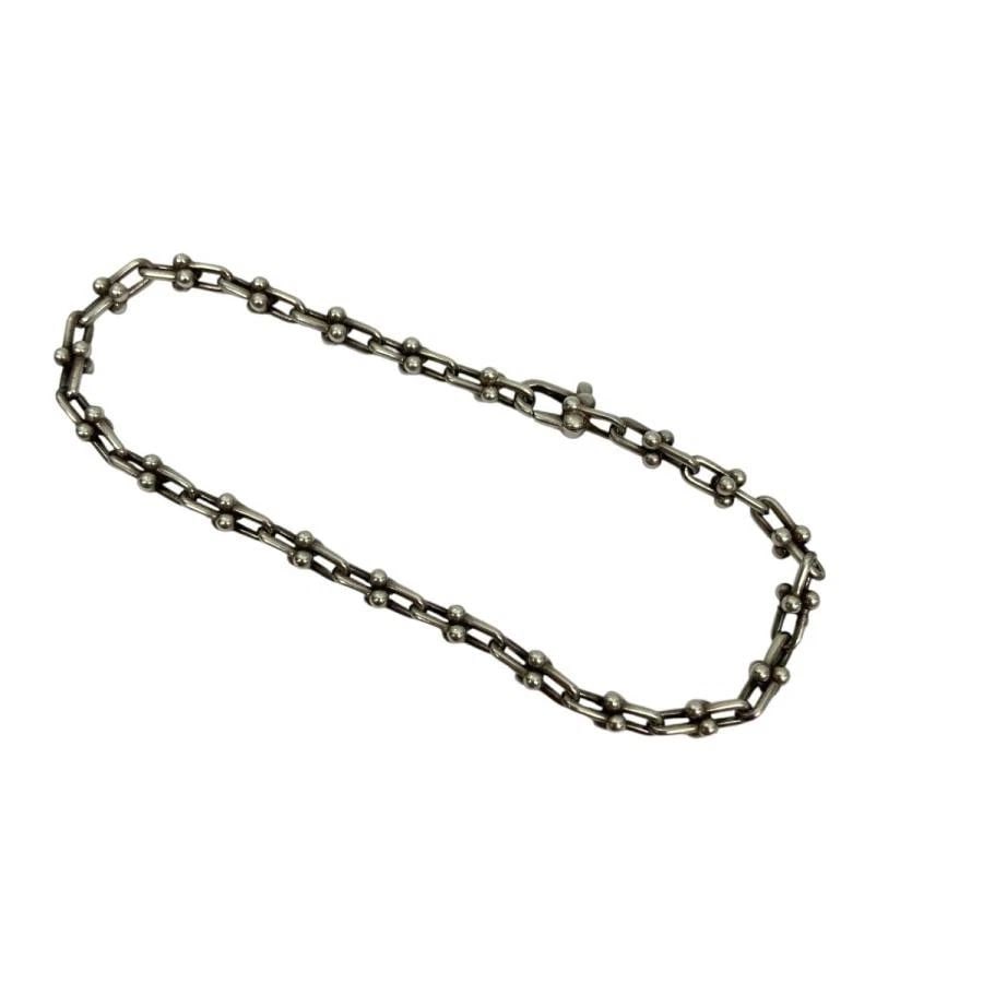 TIFFANY & CO. HARDWARE SMALL SILVER 925 LENGTH 16CM BRACELET PRE OWNED (1 of 2)
