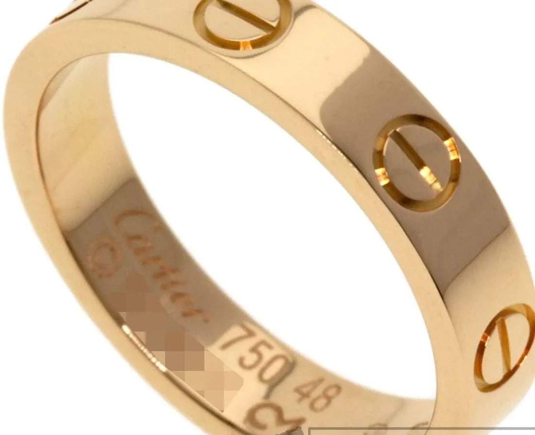 CARTIER MINI LOVE RING #48 US SIZE NO. 4.5 K18PG RING: CARTIER MINI LOVE RING #48 US SIZE NO. 4.5 K18PG RING Item Description Description of Itemmaterial 18k pink goldUS Size No. 4.5 Ring width: approx. 3.6mmweight Approximately 3.7gCountry/Region of Manu