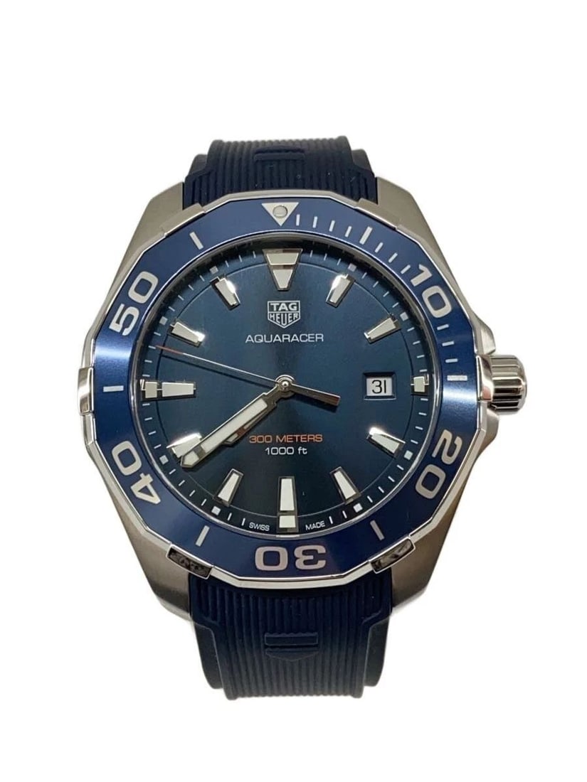 TAGHEUER AQUARACER 300M WAY101C.FT6153 MEN'S WATCH: TAGHEUER AQUARACER 300M WAY101C.FT6153 MEN'S WATCH Item Description Condition: Used, Grade BSlight signs of useProduct Description: This is a pre-owned item with signs of use, scratches, and dirt.Meta
