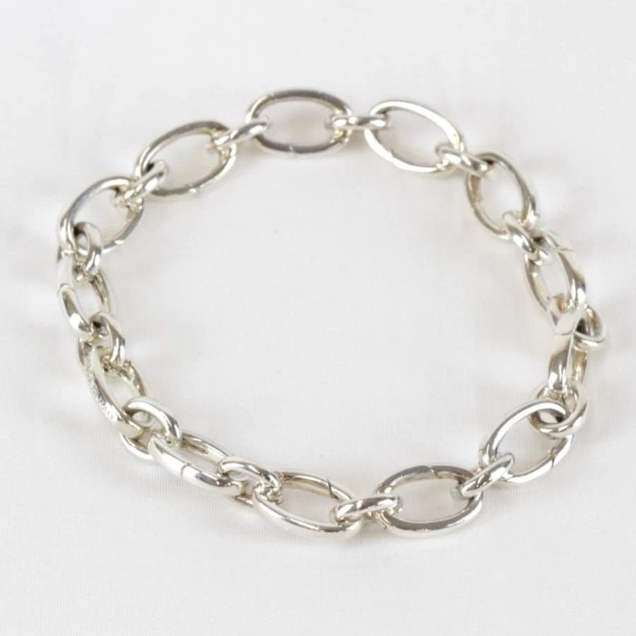 TIFFANY & CO. CLASPING LINK SILVER 925 LENGTH 19CM BRACELET PRE OWNED (1 of 2)