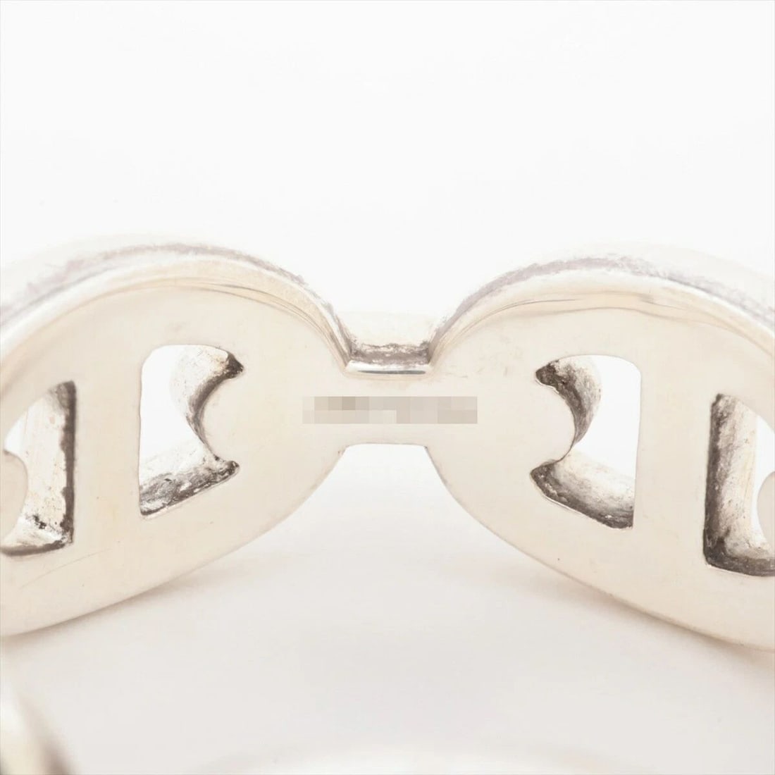 HERMÈS CHAINE D'ANCRE ENCHAINE 6.0G SILVER US SIZE NO. 7 RINGS PRE OWNED (1 of 2)