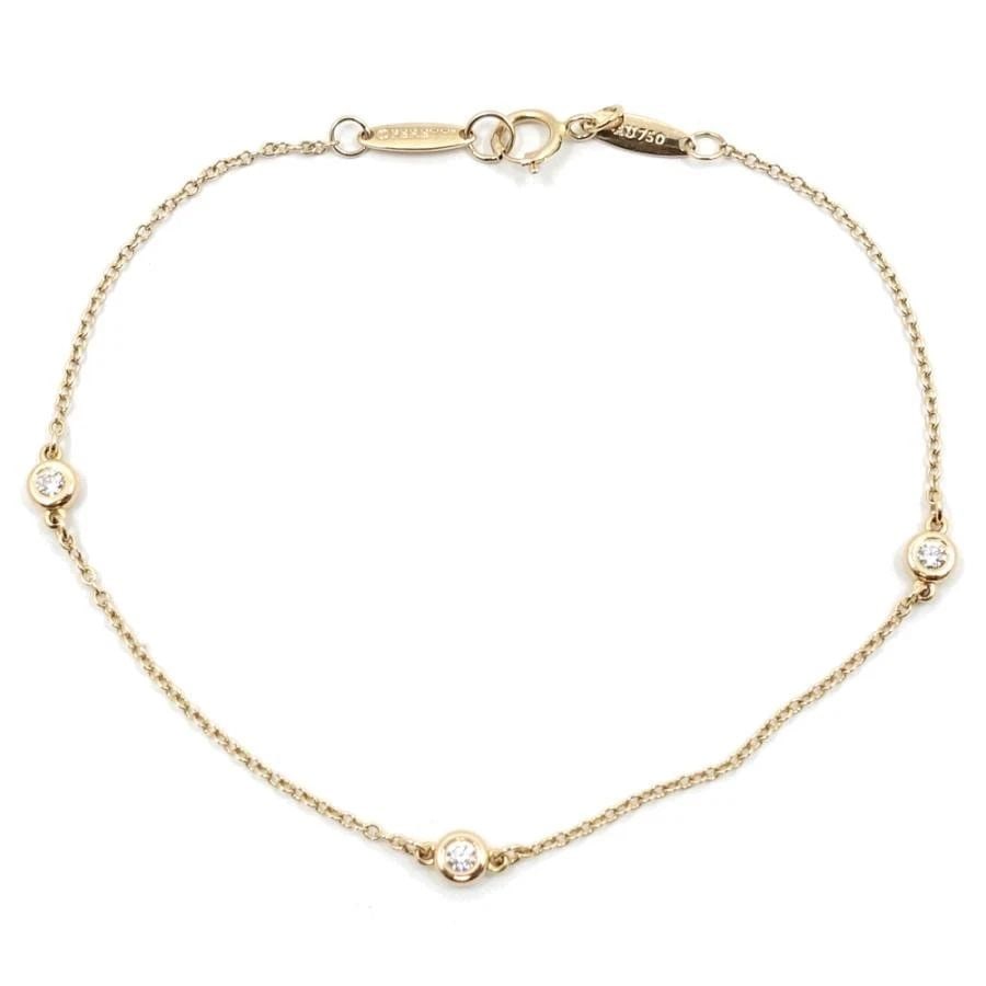 TIFFANY & CO. BY THE YARD DIAMOND 750PG LENGTH 18.5CM BRACELET PRE OWNED: TIFFANY & CO. BY THE YARD DIAMOND 750PG LENGTH 18.5CM BRACELET PRE OWNED Item Description Brand : Tiffany & Co. Product name Diamond By the Yard Braceletmaterial K18PG (18k pink gold)stone Diamondcolo