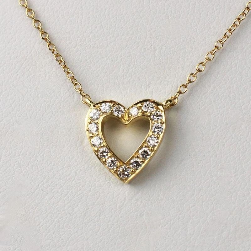 TIFFANY & CO. METRO HEART DIAMOND K18YG LENGTH 40CM NECKLACE PRE OWNED: TIFFANY & CO. METRO HEART DIAMOND K18YG LENGTH 40CM NECKLACE PRE OWNED TIFFANY & CO. METRO HEART DIAMOND K18YG LENGTH 40CM NECKLACE PRE OWNED Item Description Brand: Tiffany & Co. Product Name: Metro