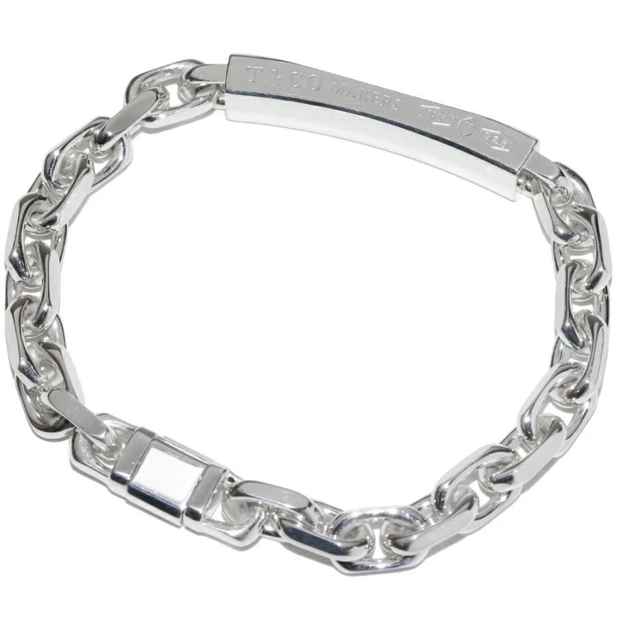 TIFFANY & CO. 1837 MAKERS ID CHAIN SV925 LENGTH 17.5CM BRACELET PRE OWNED B1215 (1 of 1)