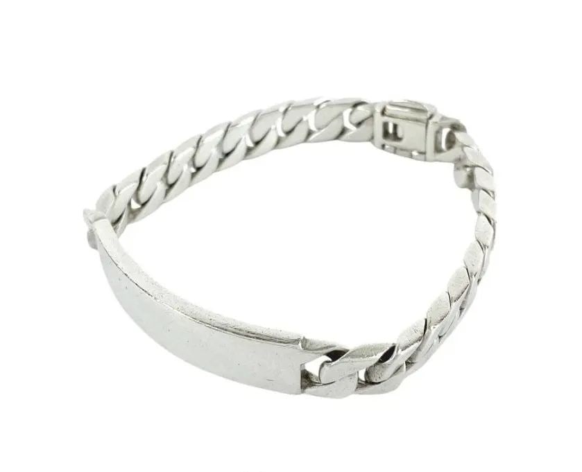 TIFFANY & CO. PLATE ID SILVER 925 LENGTH 20CM UNISEX BRACELET PRE OWNED: TIFFANY & CO. PLATE ID SILVER 925 LENGTH 20CM UNISEX BRACELET PRE OWNED Item Description Brand : Tiffany & Co. [Material] SV925[Color] Silver[Size] Inner Circumference: Approx. 20cm / Width: Approx. 1