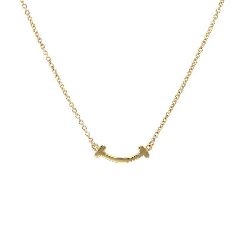 TIFFANY & CO. T SMILE MINI K18 GOLD LENGTH 45CM LADIES NECKLACE PRE OWNED B0823: TIFFANY & CO. T SMILE MINI K18 GOLD LENGTH 45CM LADIES NECKLACE PRE OWNED B0823 TIFFANY & CO. T SMILE MINI K18 GOLD LENGTH 45CM LADIES NECKLACE PRE OWNED Item Description Brand: TIFFANY & Co. Product
