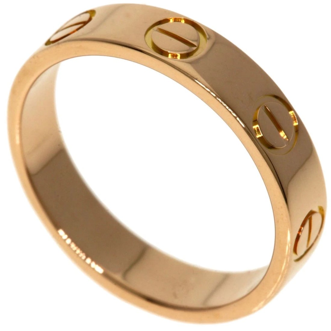 CARTIER MINI LOVE RING #45 US SIZE NO. 3.5 K18 PINK GOLD, RING PRE OWNED (1 of 1)