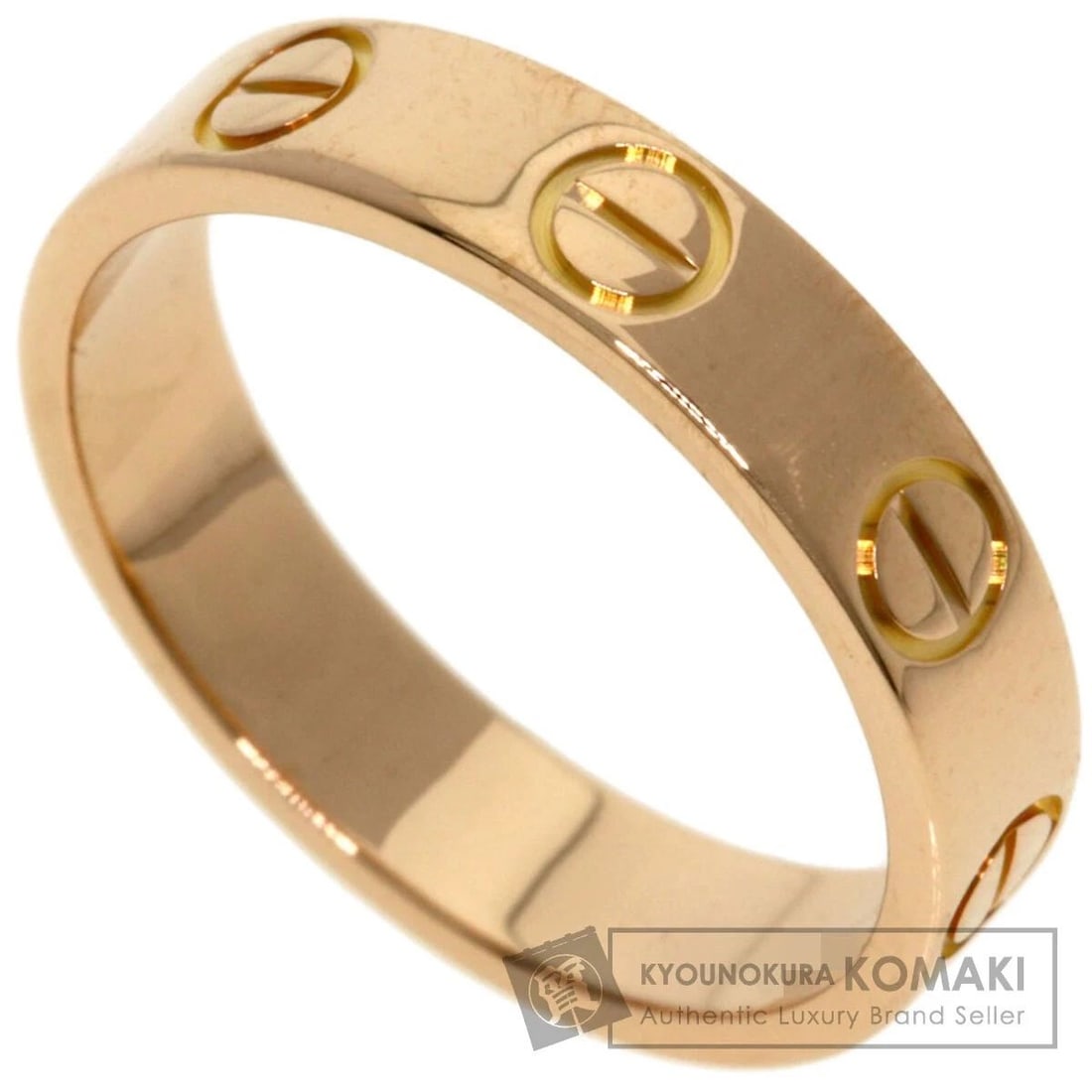 CARTIER MINI LOVE RING #46 US SIZE NO. 3.5-4 K18 PINK GOLD RING PRE OWNED: CARTIER MINI LOVE RING #46 US SIZE NO. 3.5-4 K18 PINK GOLD RING PRE OWNED Item Description Description of Itemmaterial 18k pink goldUS Size No. 3.5-4 Ring width: Approx. 3.4mmweight Approximately 2.7g