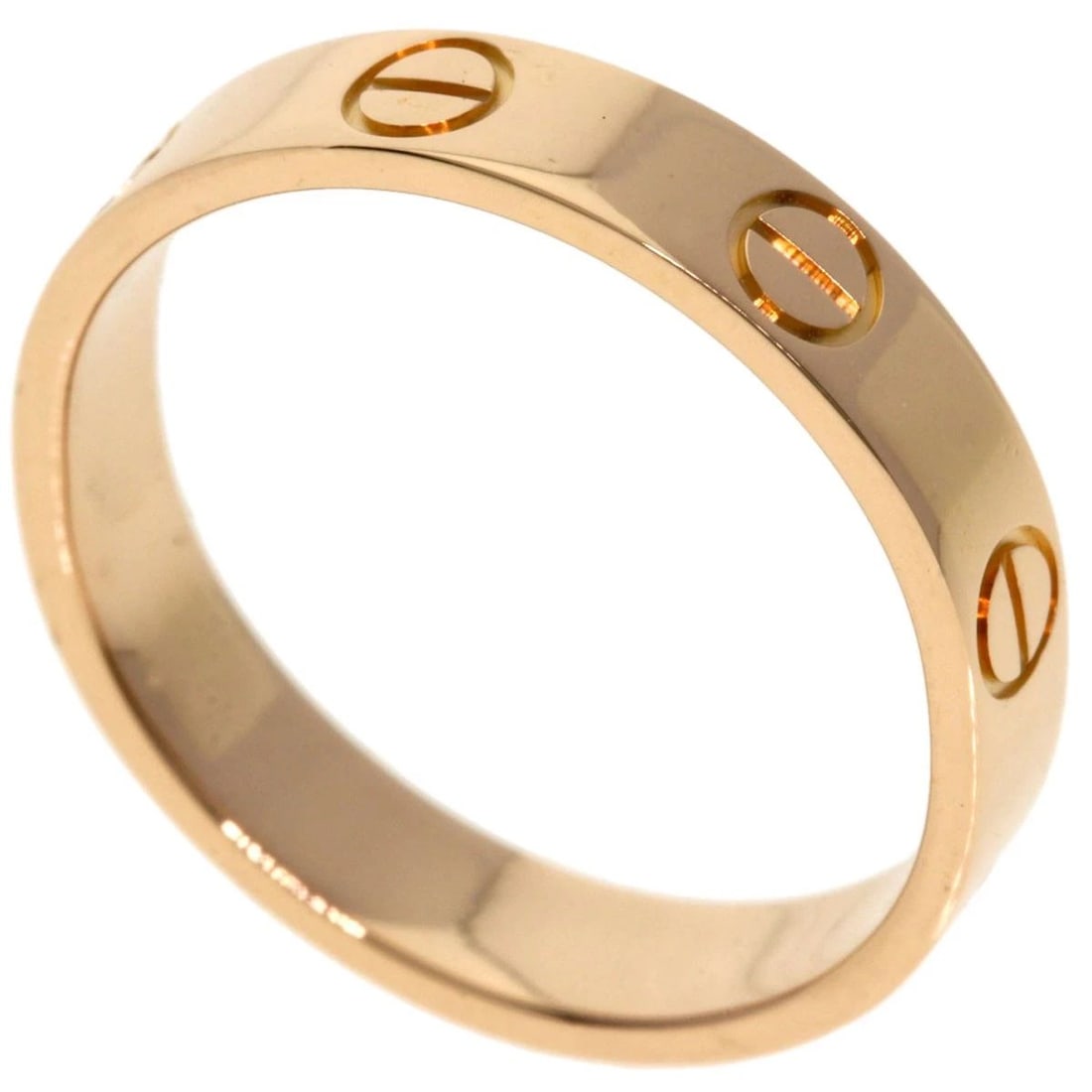 CARTIER MINI LOVE RING #51 US SIZE NO. 5.5 K18 PINK GOLD RING PRE OWNED (1 of 1)