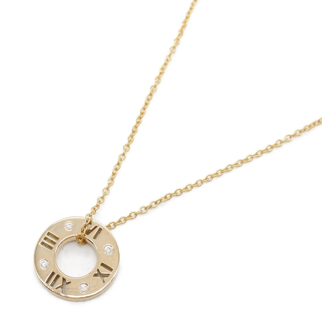 TIFFANY&CO. ASTRA PIERCED NECKLACE 4PD K18PG PINK GOLD DIAMONDS CLEAR 41CM Y1008: TIFFANY&CO. ASTRA PIERCED NECKLACE 4PD K18PG PINK GOLD DIAMONDS CLEAR 41CM Y1008 Item Description Rank: A / A clean pre-owned item with minimal signs of use.ConditionSome signs of use, scratches, scuf