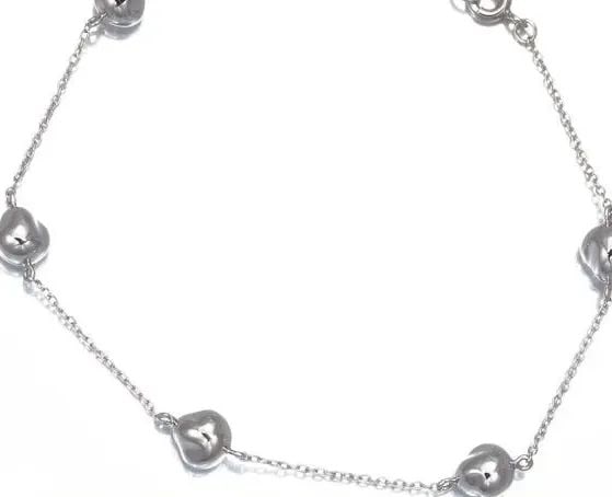 TIFFANY & CO. NUGGET STATION PLATINUM LENGTH 19CM BRACELET PRE OWNED: TIFFANY & CO. NUGGET STATION PLATINUM LENGTH 19CM BRACELET PRE OWNED Item Description [Brand]Tiffany & Co.[Genre]Bracelet[Material]Pt950/Platinum[Weight]5.1g[Size]Wrist circumference (inner circumfere