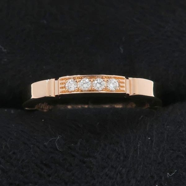 CARTIER MAILLON PANTHERE 4P DIAMOND #48 US SIZE NO. 4.5 RING PRE OWNED (1 of 1)
