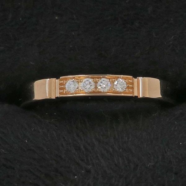 CARTIER MAILLON PANTHERE 4P DIAMOND #47 US SIZE NO. 4 K18PG RING PRE OWNED: CARTIER MAILLON PANTHERE 4P DIAMOND #47 US SIZE NO. 4 K18PG RING PRE OWNED Item Description Description of Item??Panthere Collection?? (Material) 750PG (Size) #47 (US Size No. 4) (Ring Width) Approxim