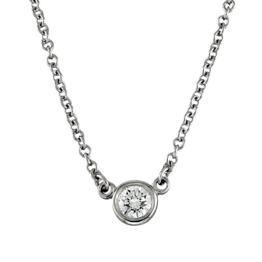 TIFFANY & CO. BY THE YARD PT950 DIAMOND LENGTH 40CM NECKLACE PRE OWNED: TIFFANY & CO. BY THE YARD PT950 DIAMOND LENGTH 40CM NECKLACE PRE OWNED TIFFANY & CO. BY THE YARD PT950 DIAMOND LENGTH 40CM NECKLACE PRE OWNED Item Description ?Brand: Tiffany & Co. ?Suitable for: Wome