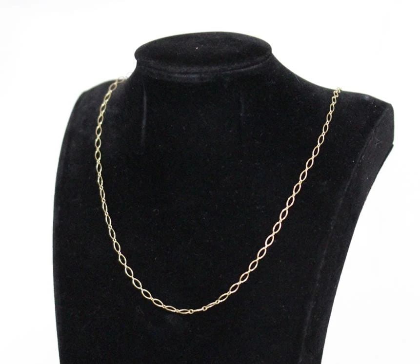 TIFFANY & CO. OVAL LINK 18K YELLOW GOLD 45CM LENGTH NECKLACE PRE OWNED (1 of 1)