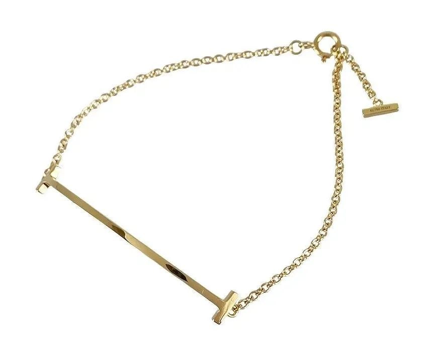 TIFFANY & CO. T SMILE K18 YELLOW GOLD LENGTH 16.5CM BRACELET PRE OWNED: TIFFANY & CO. T SMILE K18 YELLOW GOLD LENGTH 16.5CM BRACELET PRE OWNED Item Description Brand (TIFFANY & Co.) Product nameTiffany TIFFANY & Co. T Smile Medium K18YG Bracelet ModelT Smile Medium ItemBr