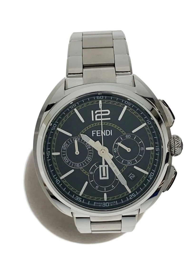 FENDI QUARTZ MEN'S WATCH: FENDI QUARTZ MEN'S WATCH Item Description Condition: Used (B)Slight signs of useProduct DetailsModel Number: -Color: BlackDimensions (cm):Case Height: 5.5cmCase Width: 5cmDial Height: 3.8cmDial Width: