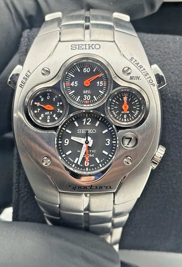 SEIKO SPORTURA KINETIC CHRONOGRAPH SLQ017 LIMITED EDITION ***1/ 1500 9T82-0AD0 (1 of 2)