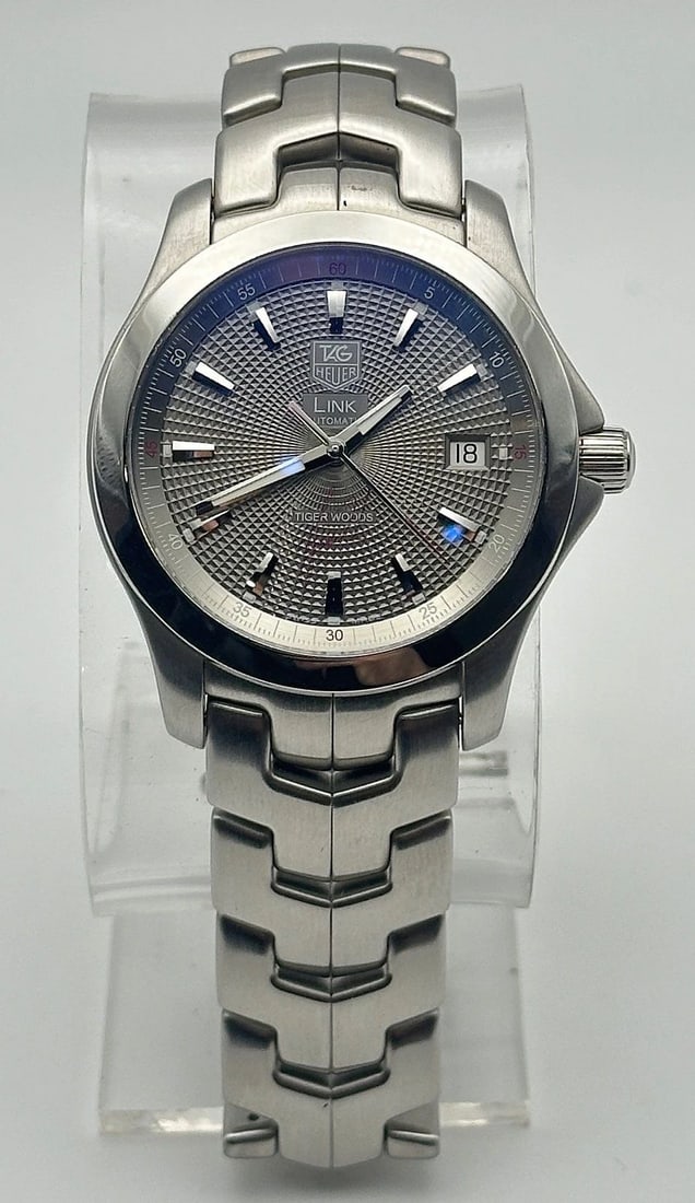 TAG HEUER LINK WJF2113 TIGER WOODS AUTOMATIC WATCH 38MM LIMITED EDITION (1 of 2)