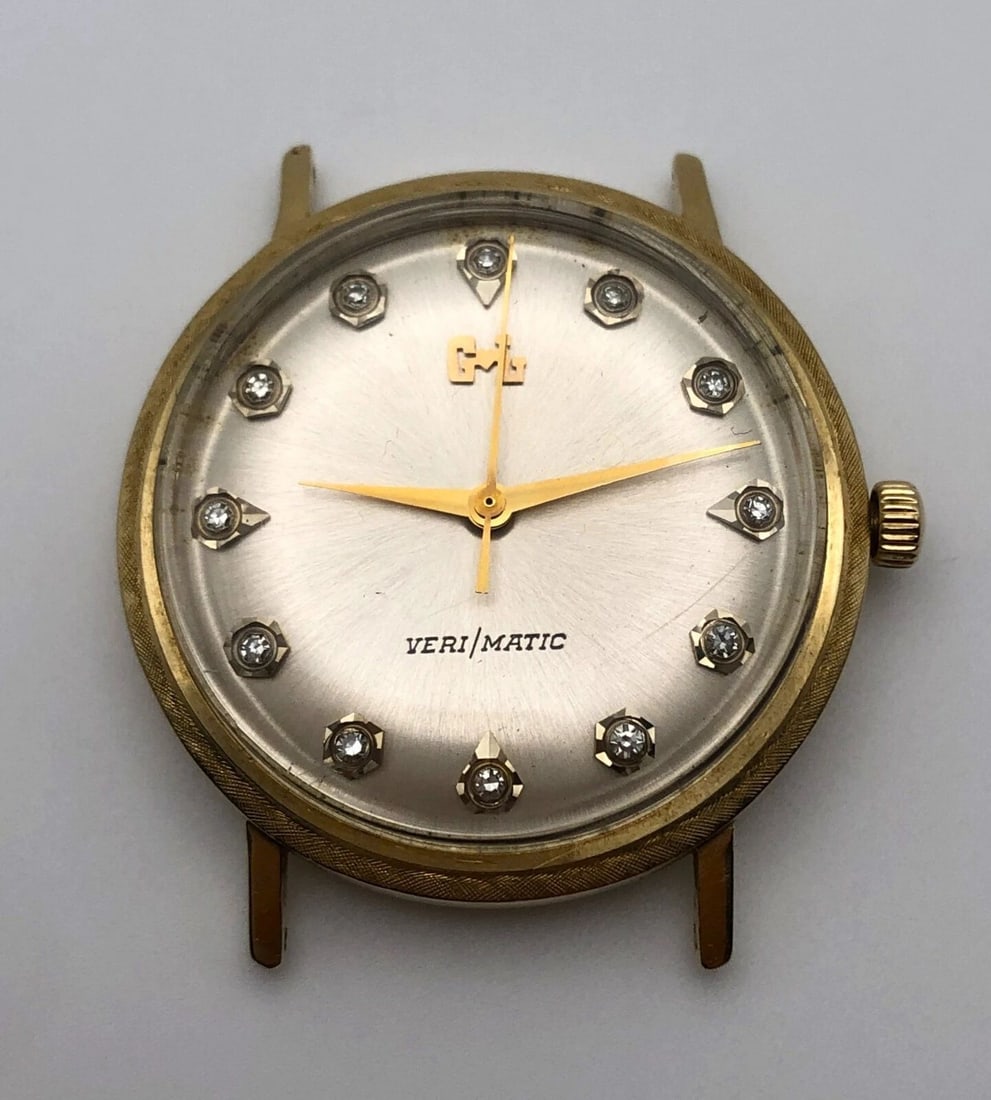 VINTAGE GENSLER LEE VERI/MATIC 14K YELLOW GOLD AND 0.12 CARATS TOTAL OF DIAMONDS: VINTAGE GENSLER LEE VERI/MATIC 14K YELLOW GOLD AND 0.12 CARATS TOTAL OF DIAMONDS Vintage Gensler Lee VERI/MATIC 14k Yellow Gold and 0.12 carats total of Diamonds You are bidding on a Vintage Gensler L