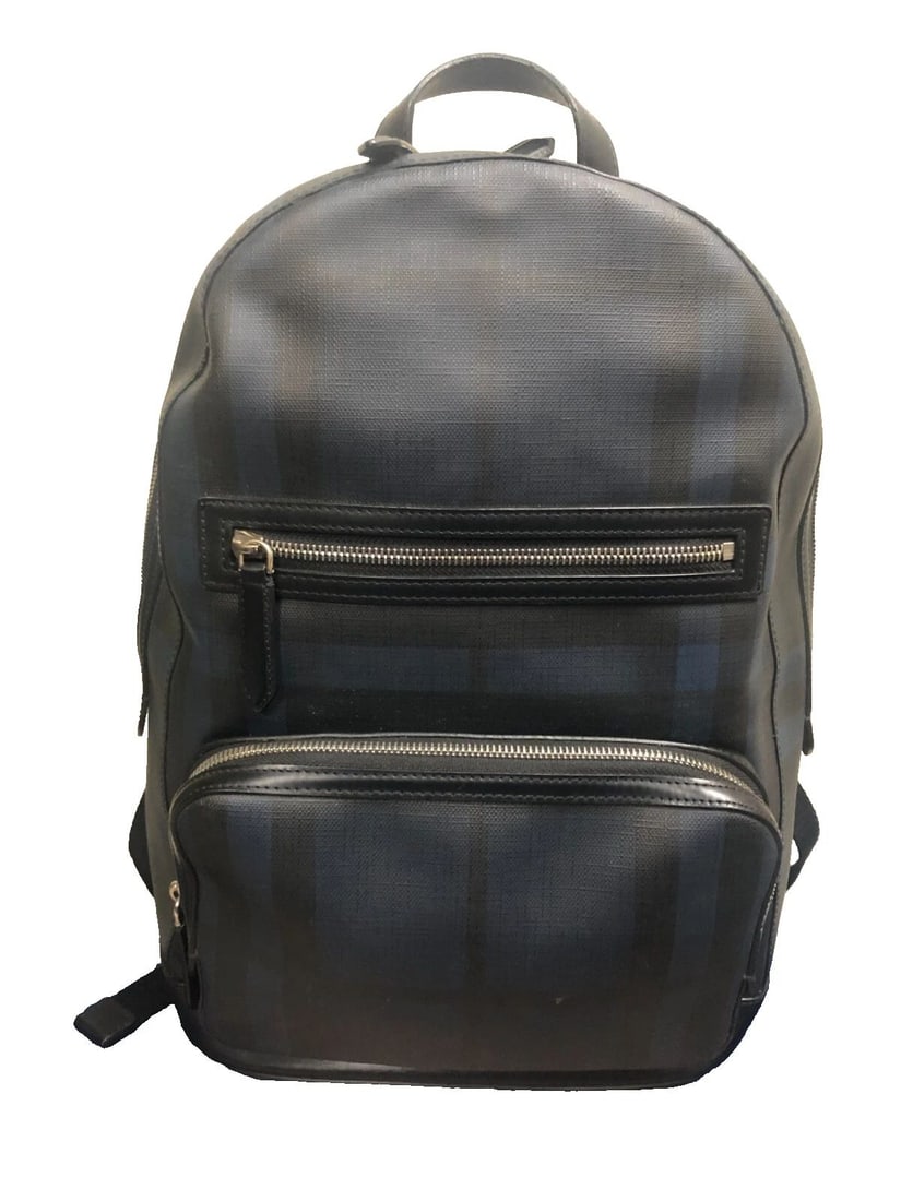 BURBERRY MARDEN BACKPACK LONDON CHECK COATED CANVAS WITH LEATHER: BURBERRY MARDEN BACKPACK LONDON CHECK COATED CANVAS WITH LEATHER Burberry Marden Backpack London Check Coated Canvas with Leather You are bidding on a Burberry Marden Backpack London Check Coated