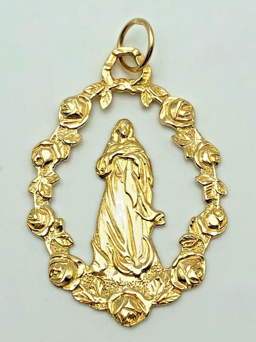 14K GOLD GUADALUPE PENDANT 5.6 GRAMS (1 of 2)