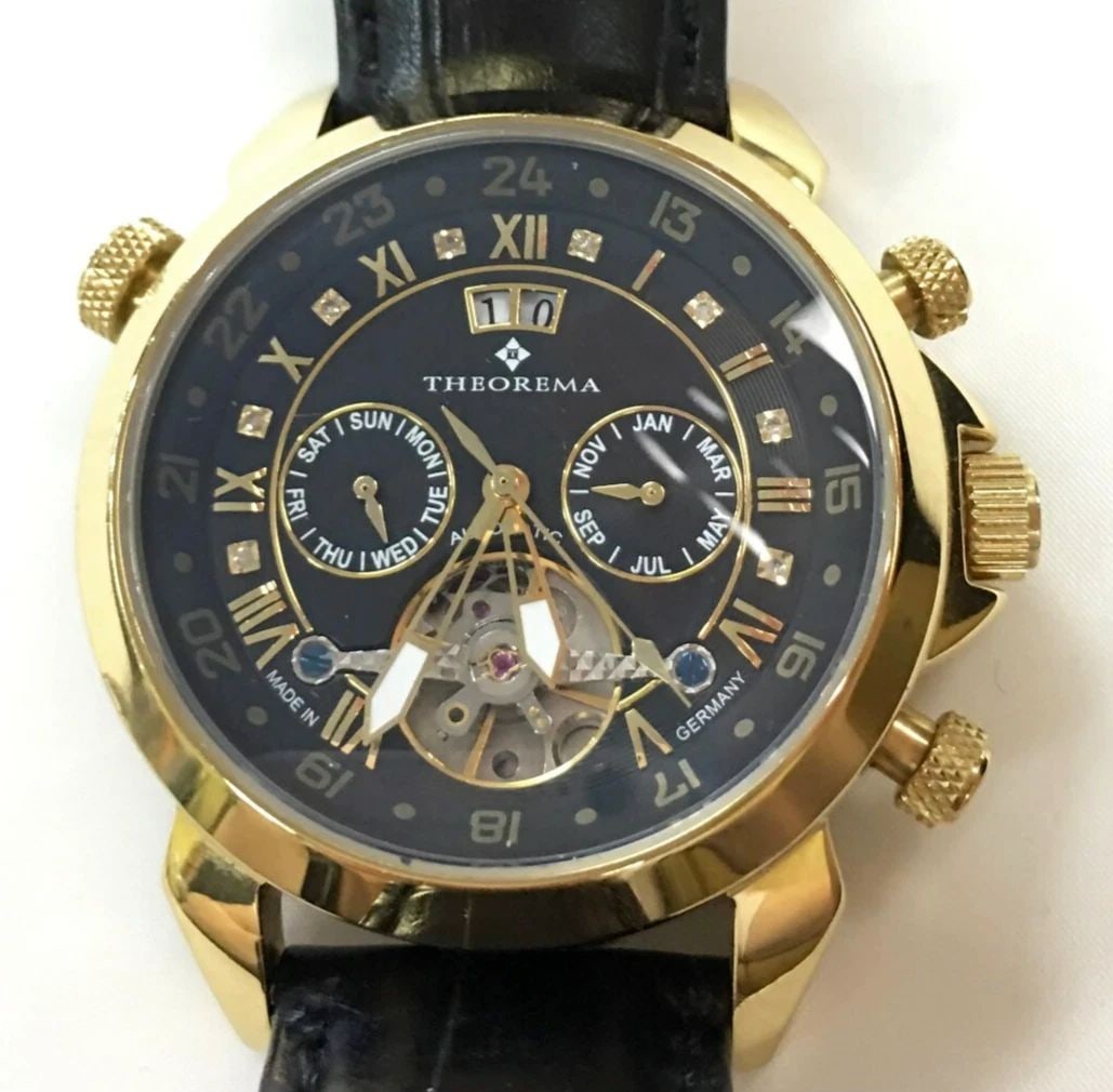THEOREMA GM-3005 AUTOMATIC MEN'S WATCH 35 JEWELS WITH DIAMOND DIAL (1 of 2)