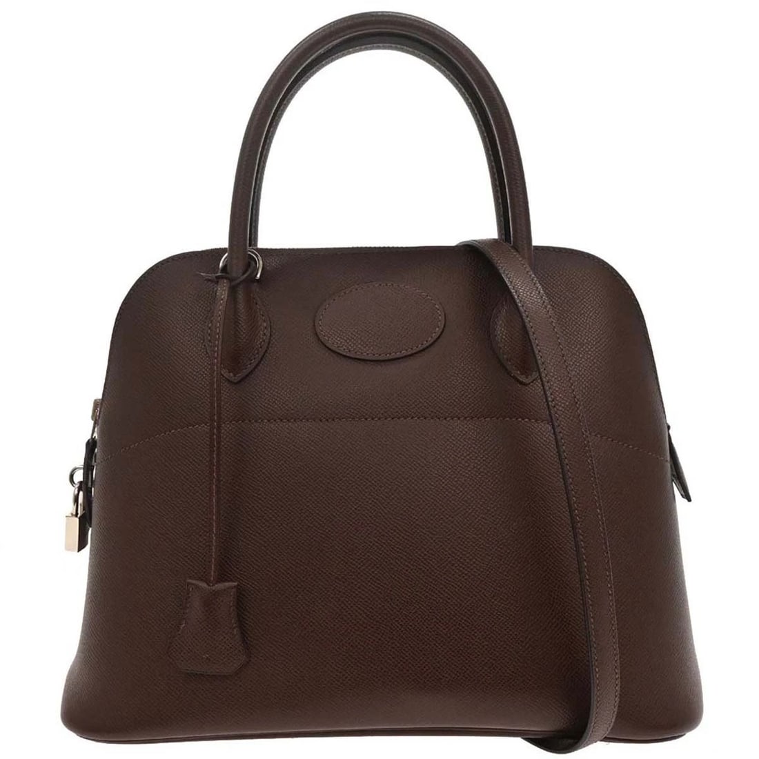 HERMES HAVANE COURCHEVEL BOLIDE 31 2WAY HANDBAG (1 of 2)