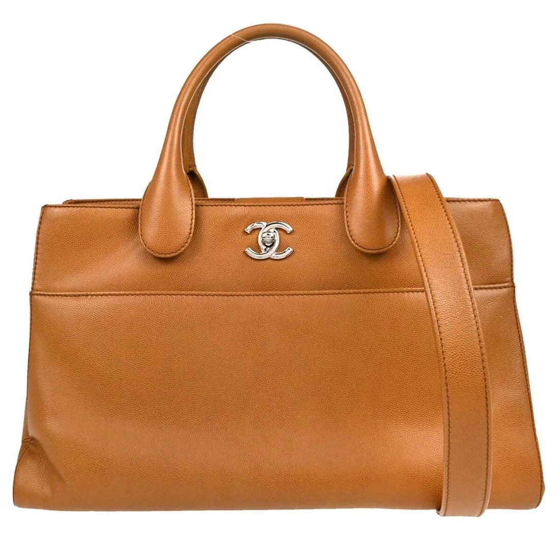 CHANEL BROWN CALFSKIN EXECUTIVE CERF TOTE BAG (1 of 2)