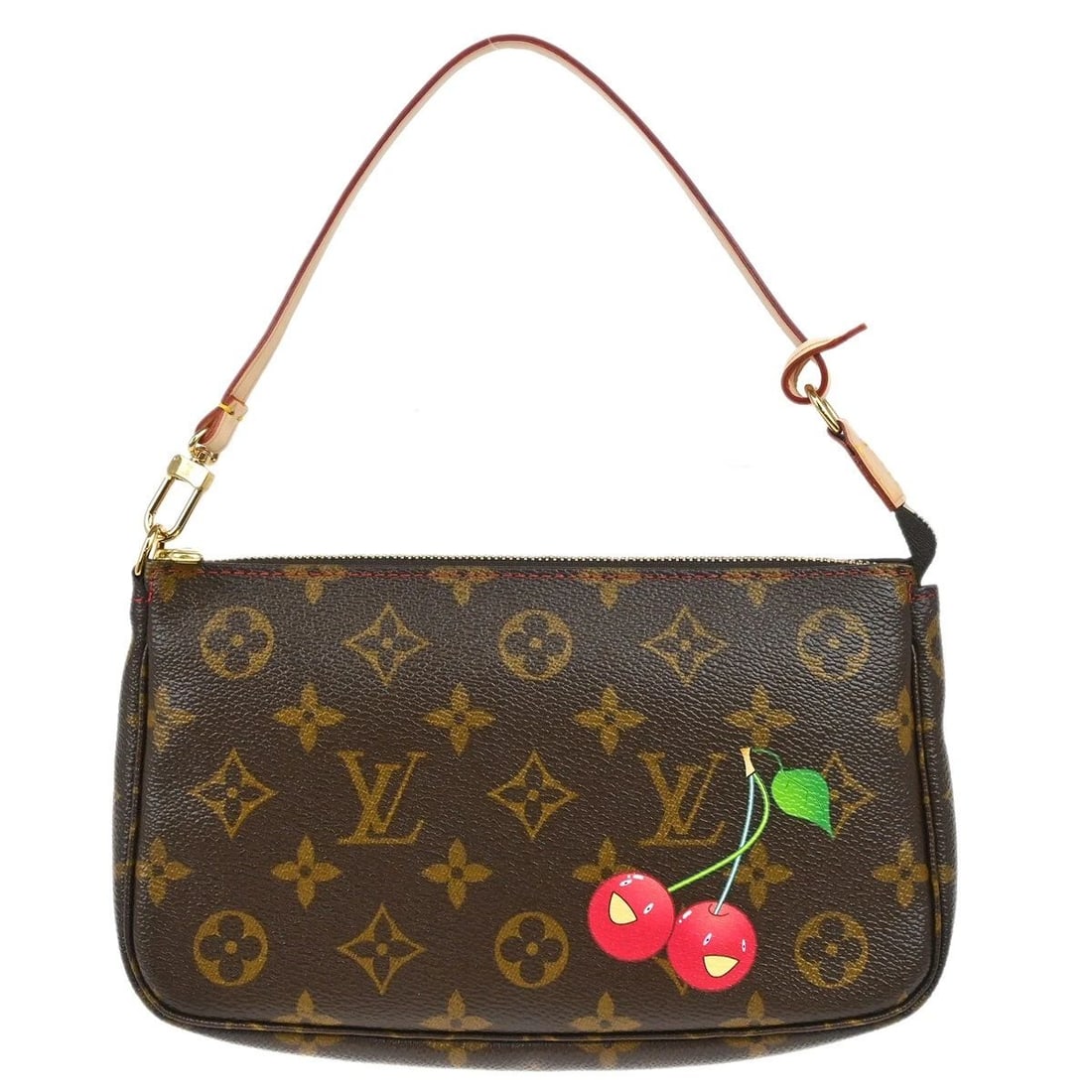 LOUIS VUITTON MONOGRAM CHERRY POCHETTE ACCESSOIRES HANDBAG (1 of 2)