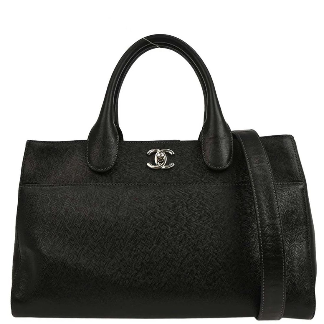 CHANEL BLACK CALFSKIN EXECUTIVE CERF TOTE HANDBAG (1 of 2)