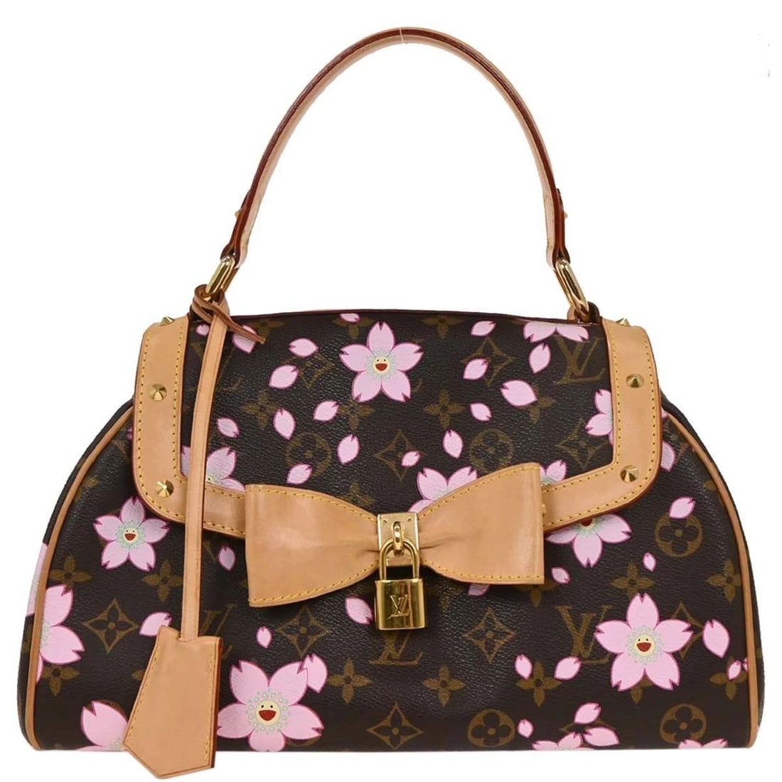LOUIS VUITTON MONOGRAM CHERRY BLOSSOM SAC RETRO PM HANDBAG (1 of 2)