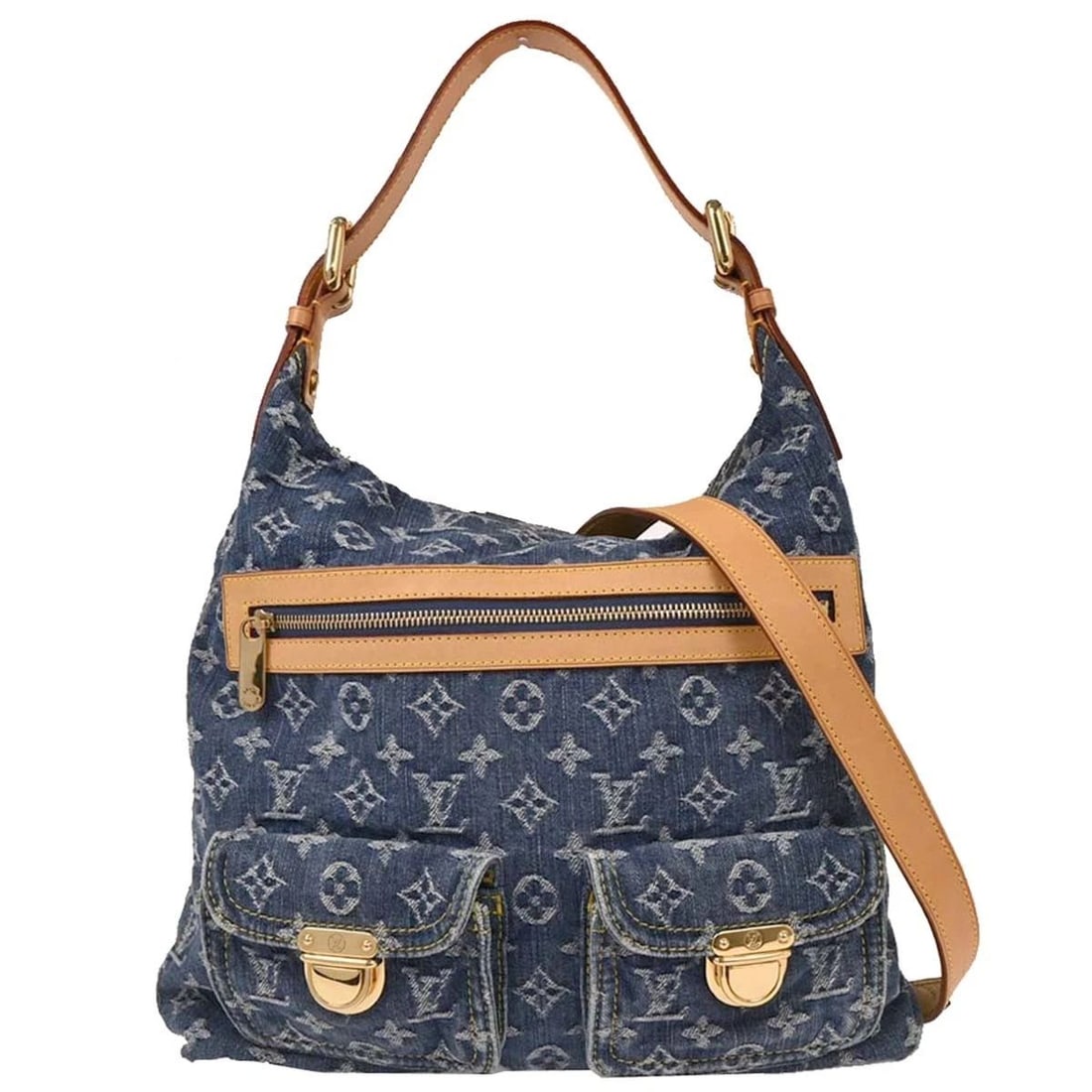 LOUIS VUITTON BLUE MONOGRAM DENIM BAG (1 of 2)