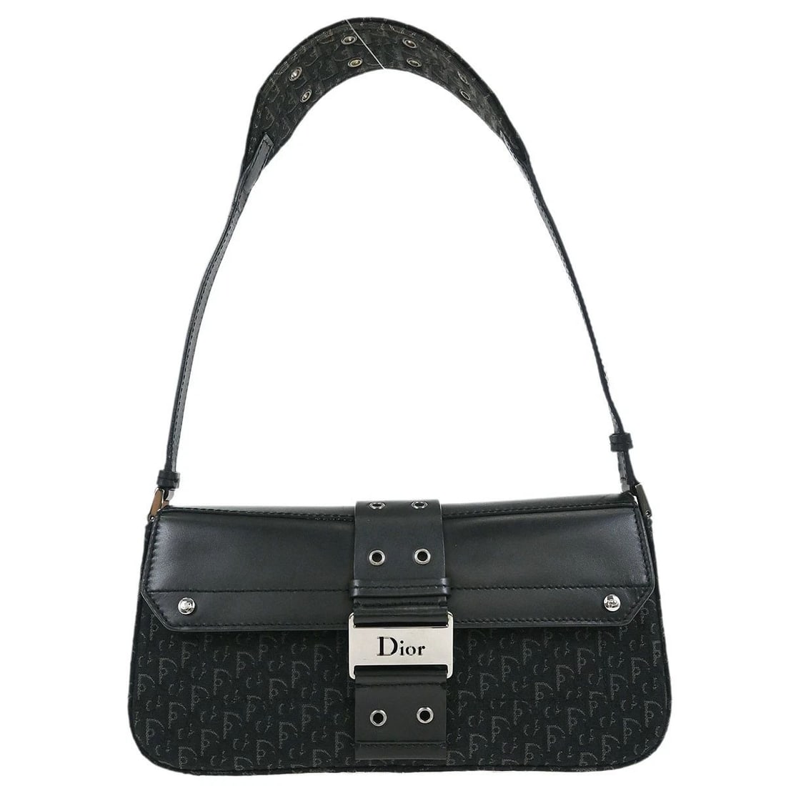 CHRISTIAN DIOR BLACK STREET CHIC TROTTER HANDBAG (1 of 2)