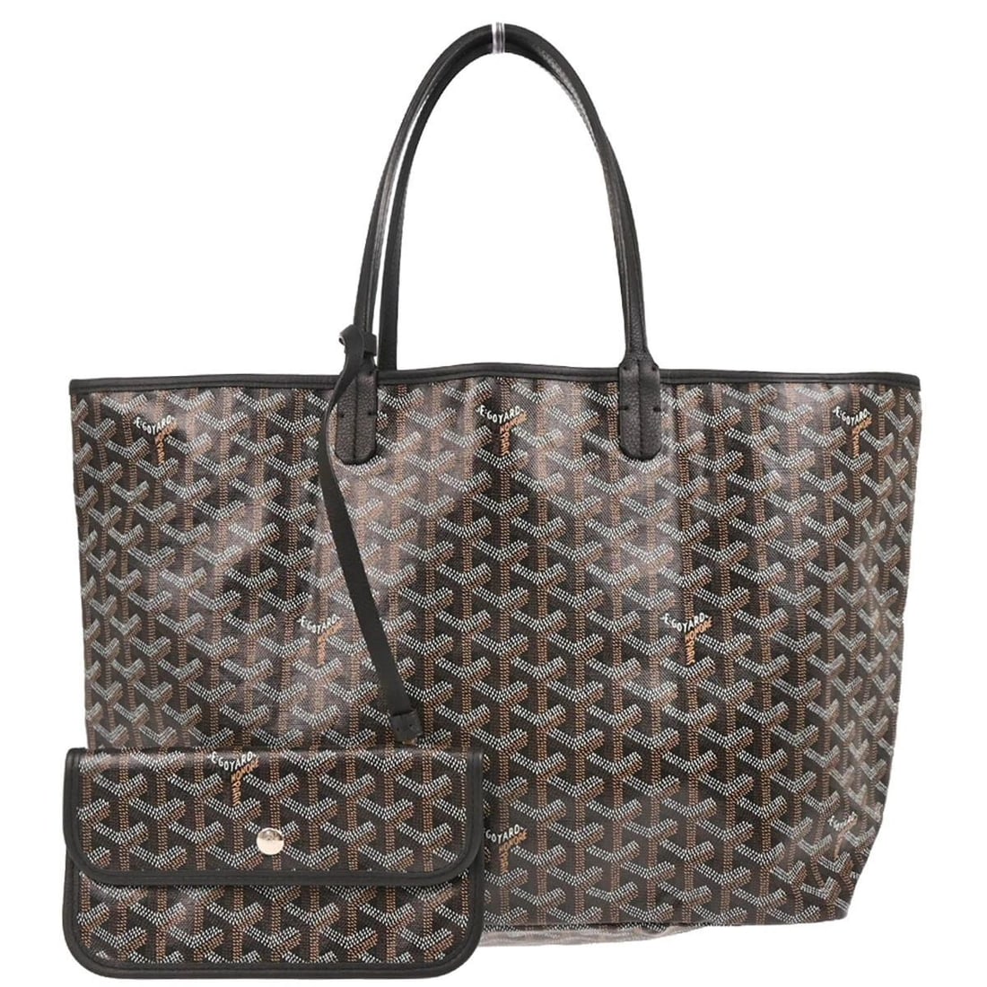 GOYARD BLACK SAINT LOUIS PM TOTE BAG: GOYARD BLACK SAINT LOUIS PM TOTE BAG Goyard Saint Louis PM Tote Handbag Description OUTSIDE : SA: GREAT CONDITION!! INSIDE : A: GOOD CONDITION!! Dirt. S : New or new without a tag. SA : Excellent cond