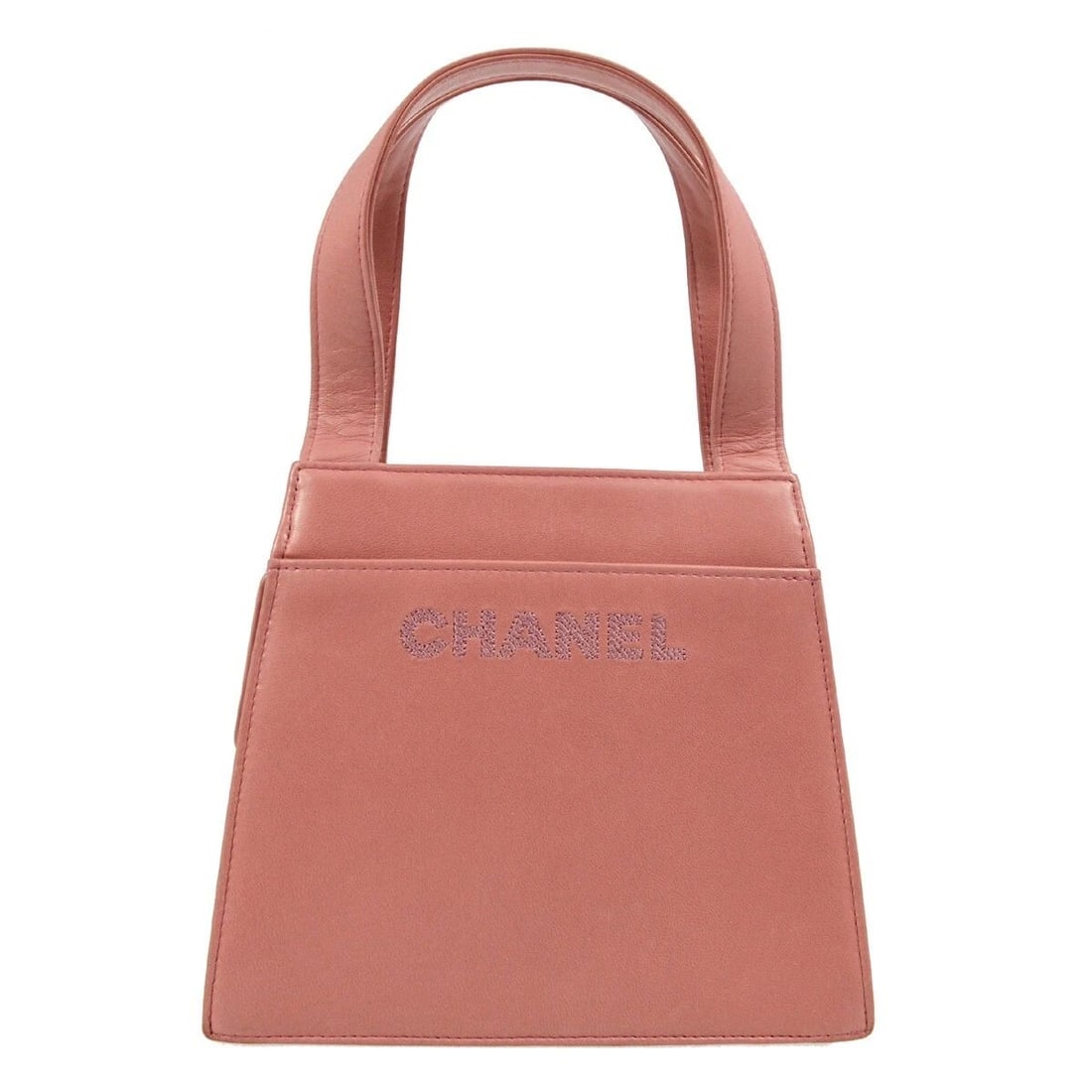 CHANEL PINK LAMBSKIN HANDBAG (1 of 2)