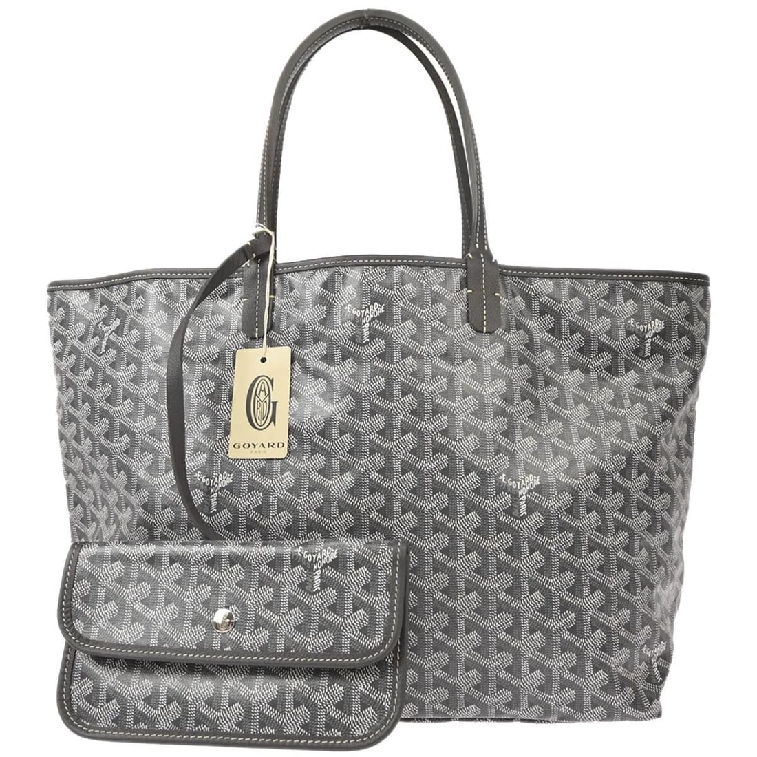 GOYARD GRAY SAINT LOUIS PM TOTE BAG: GOYARD GRAY SAINT LOUIS PM TOTE BAG Goyard Saint Louis PM Tote Handbag Description OUTSIDE : SA: GREAT CONDITION!! INSIDE : SA: GREAT CONDITION!! S : New or new without a tag. SA : Excellent condition