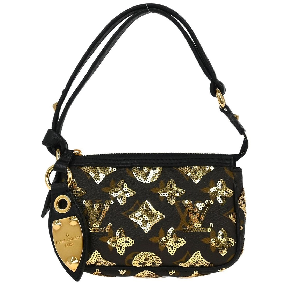 LOUIS VUITTON ECLIPSE MINI POCHETTE ACCESSOIRES HANDBAG: LOUIS VUITTON ECLIPSE MINI POCHETTE ACCESSOIRES HANDBAG Louis Vuitton Monogram Eclipse Mini Pochette Accessoires Handbag M60125 Description OUTSIDE : A+: VERY GOOD CONDITION!! INSIDE : A+: VERY GOOD C