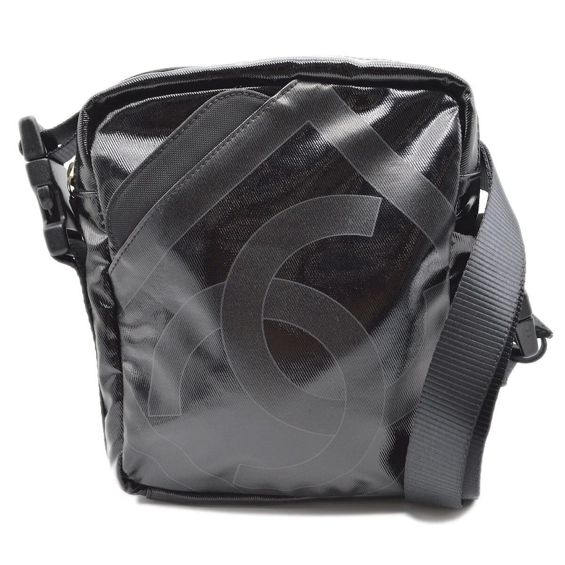 CHANEL BLACK SPORT LINE SHOULDER BAG (1 of 2)